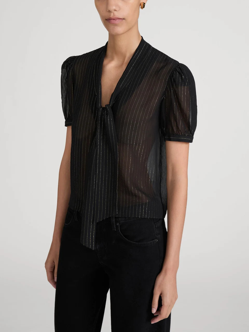 THE LUREX SONNET BLOUSE