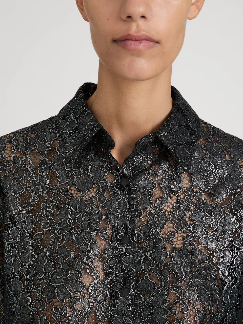 THE FOIL LACE SHIRT