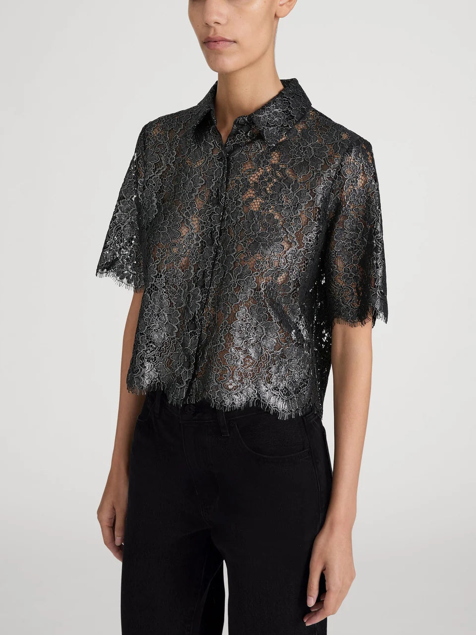 THE FOIL LACE SHIRT