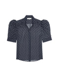 THE TIE PRINT GILLIAN TOP