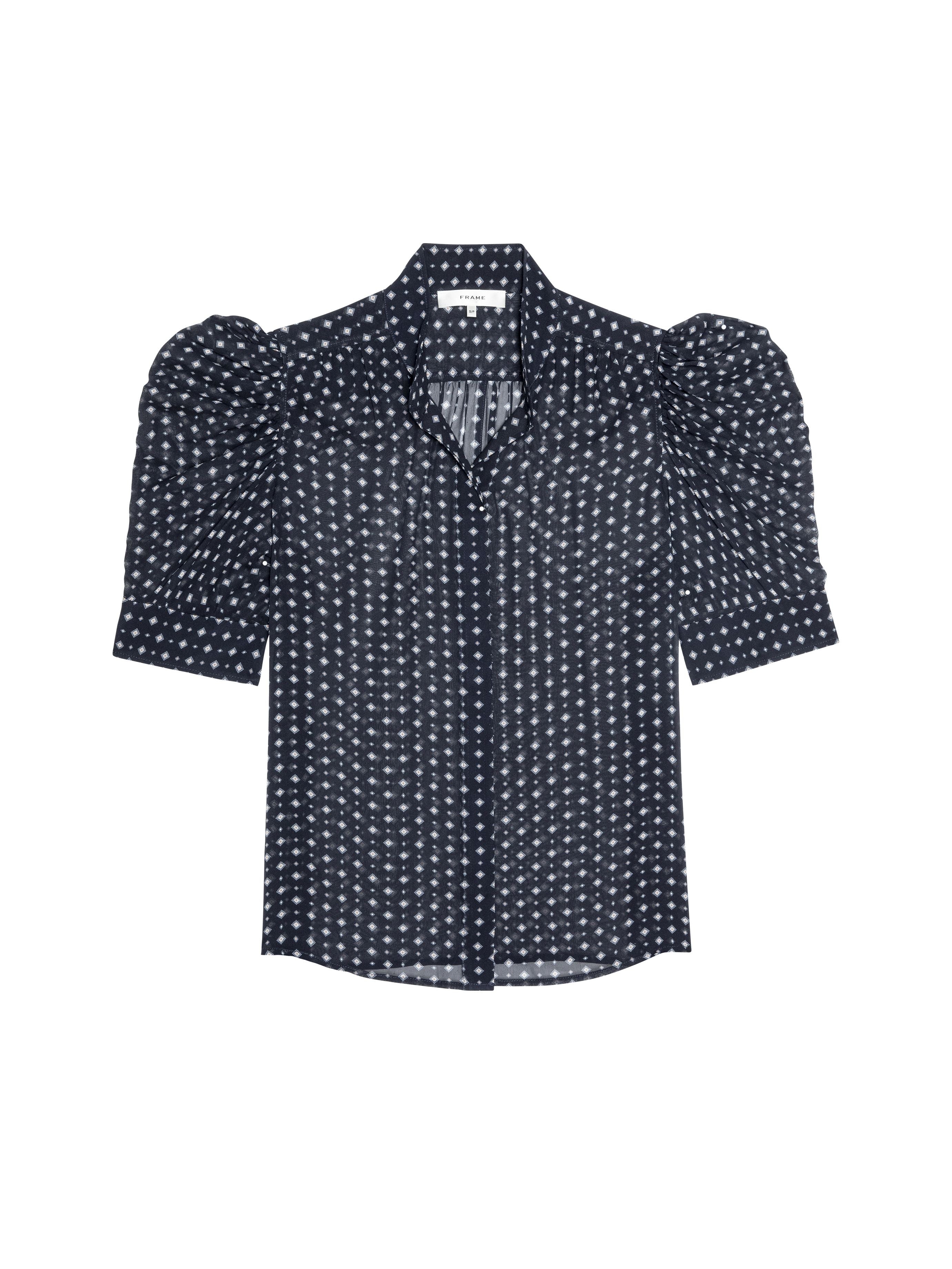 THE TIE PRINT GILLIAN TOP