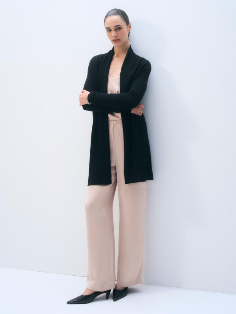 CASHMERE TRAPEZE CARDIGAN