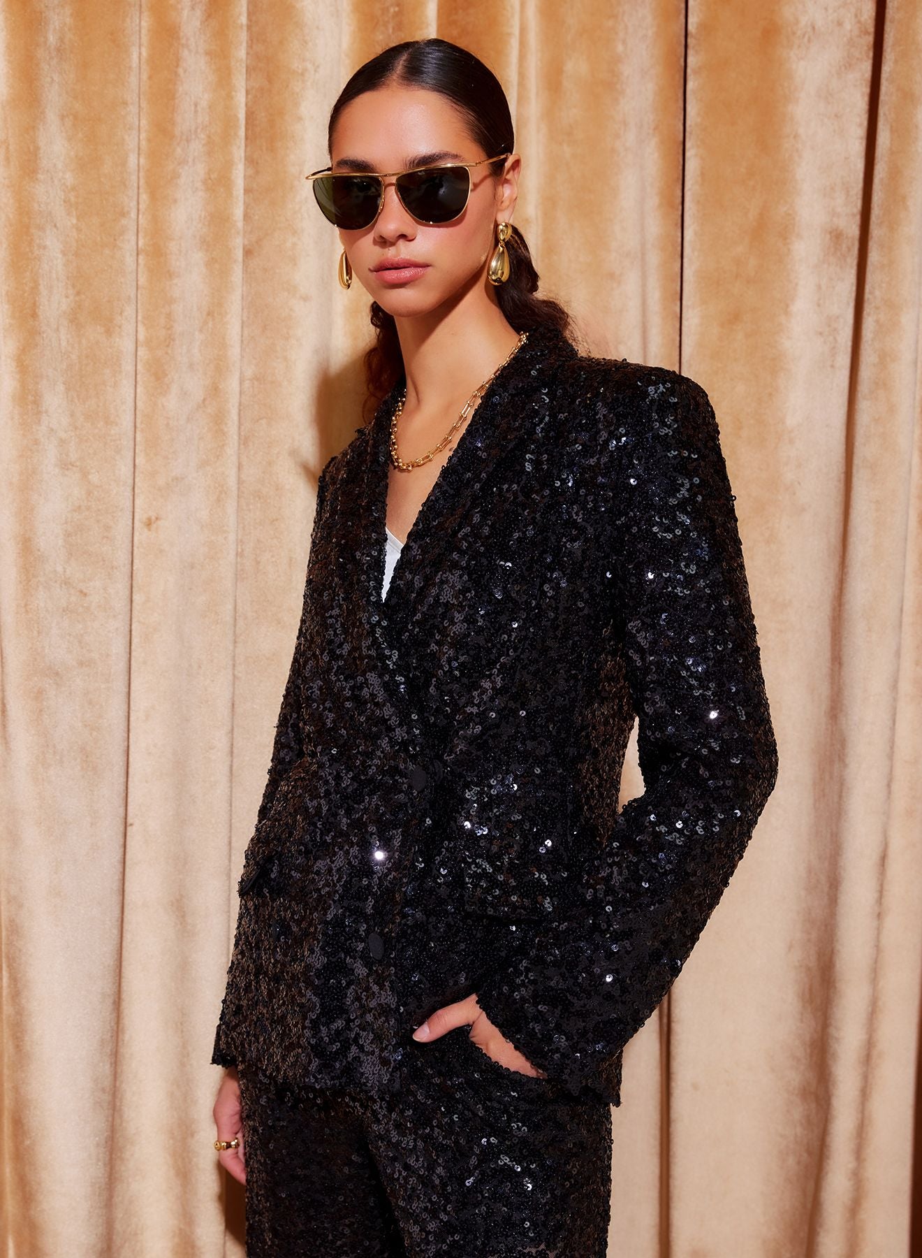 LORETTA SEQUIN JACKET
