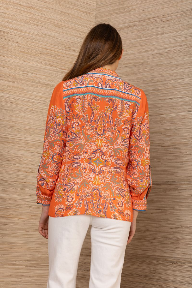 LONG SLEEVE BUTTON UP TOP