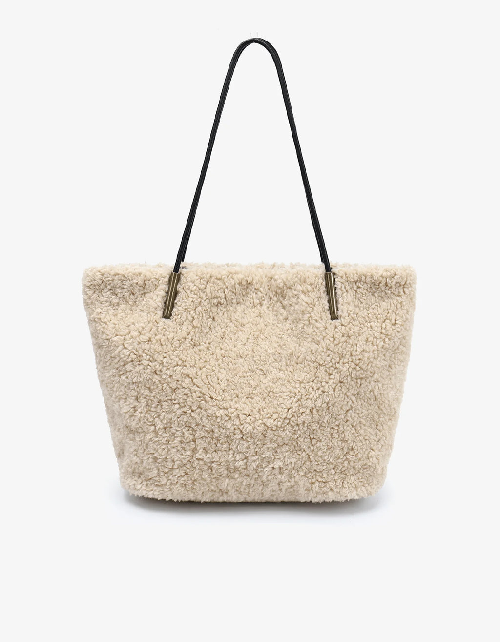AKIMBO EAST WEST TOTE SHEARLING CREAM