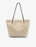 AKIMBO EAST WEST TOTE SHEARLING CREAM