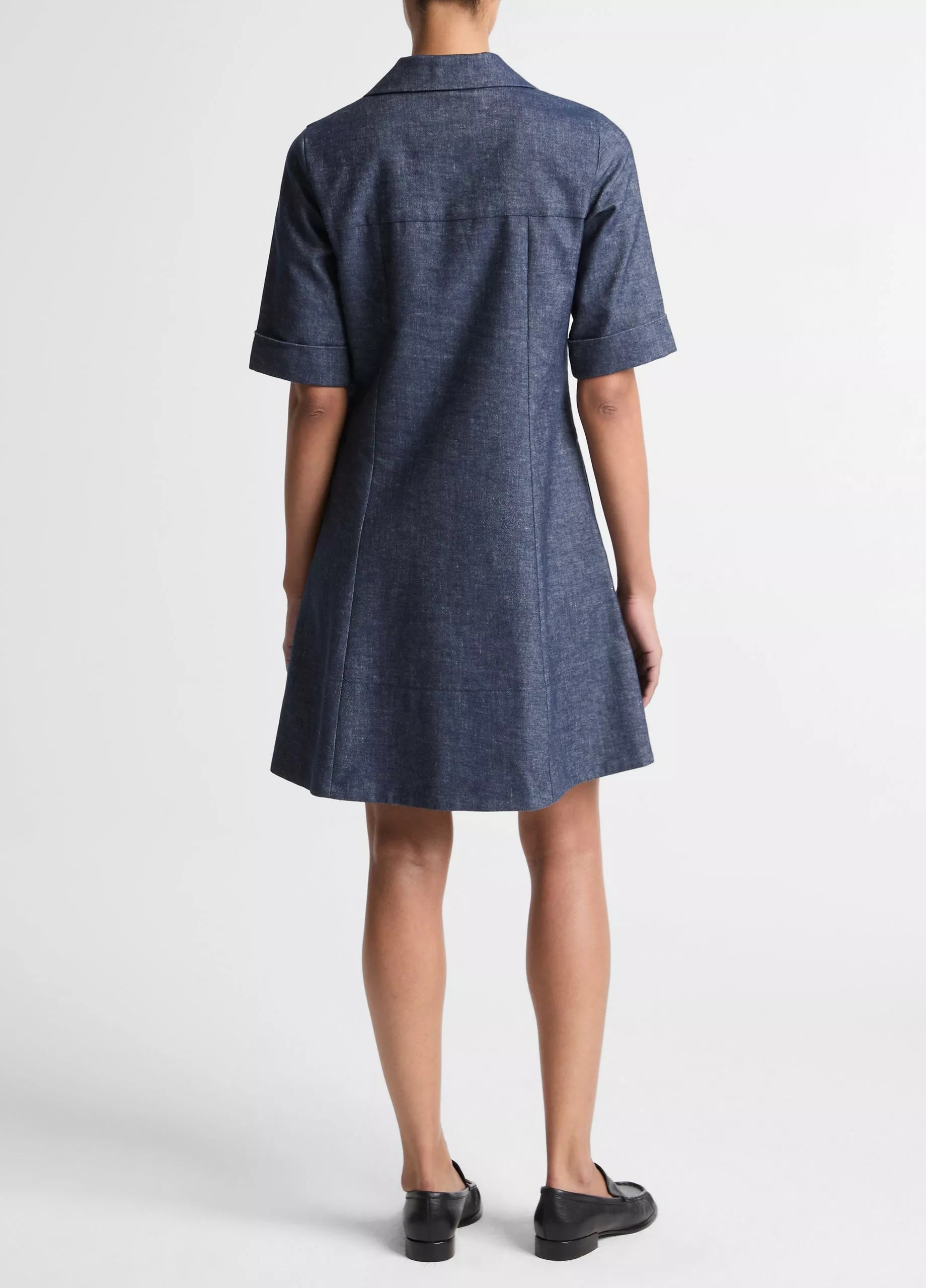 COLLARED A-LINE DRESS