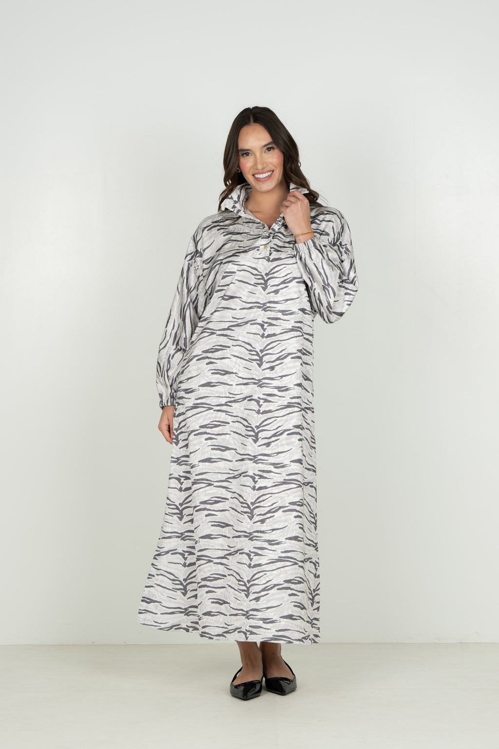 LONG SLEEVE POPPY MAXI
