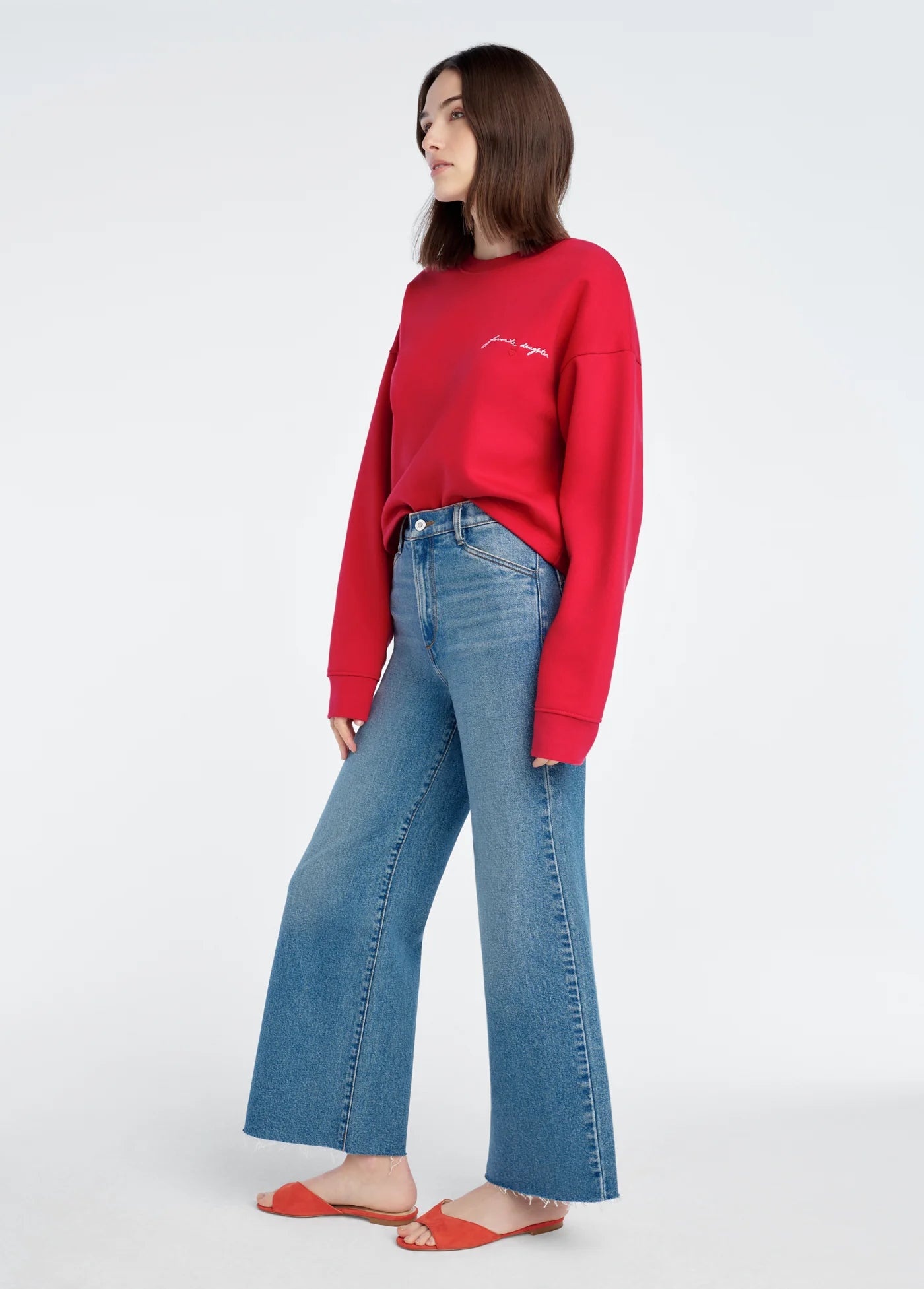 CROPPED SIGNATURE SWEATSHIRT