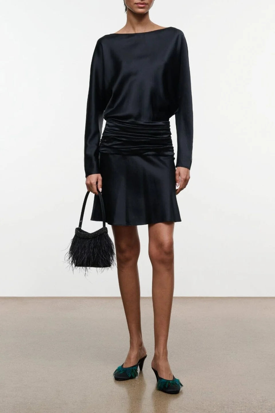 FREDA SILK MINI DRESS