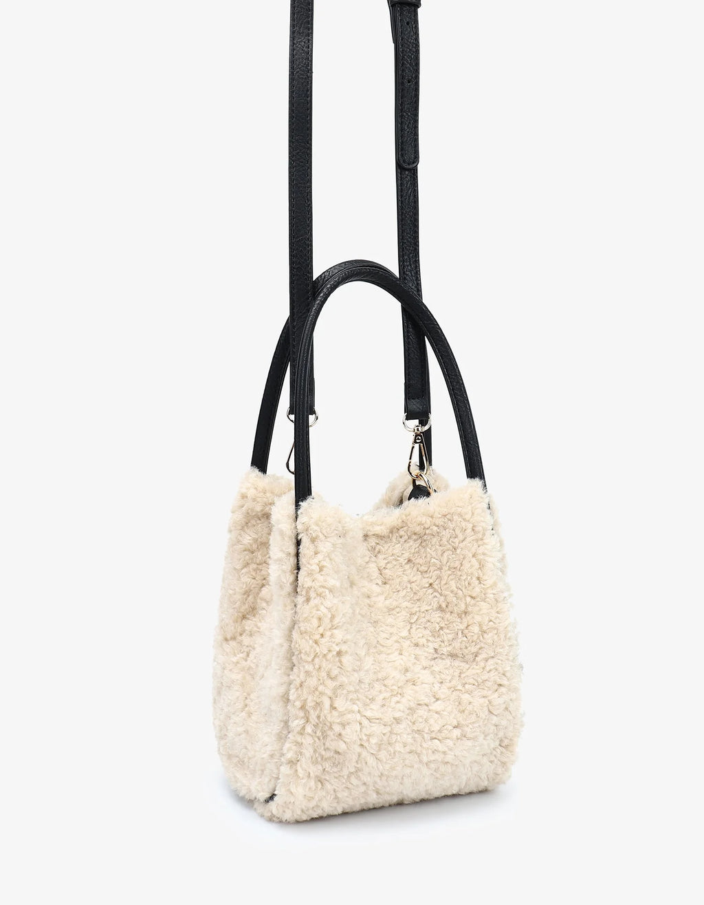HOLLACE MINI TOTE SHEARLING CREAM