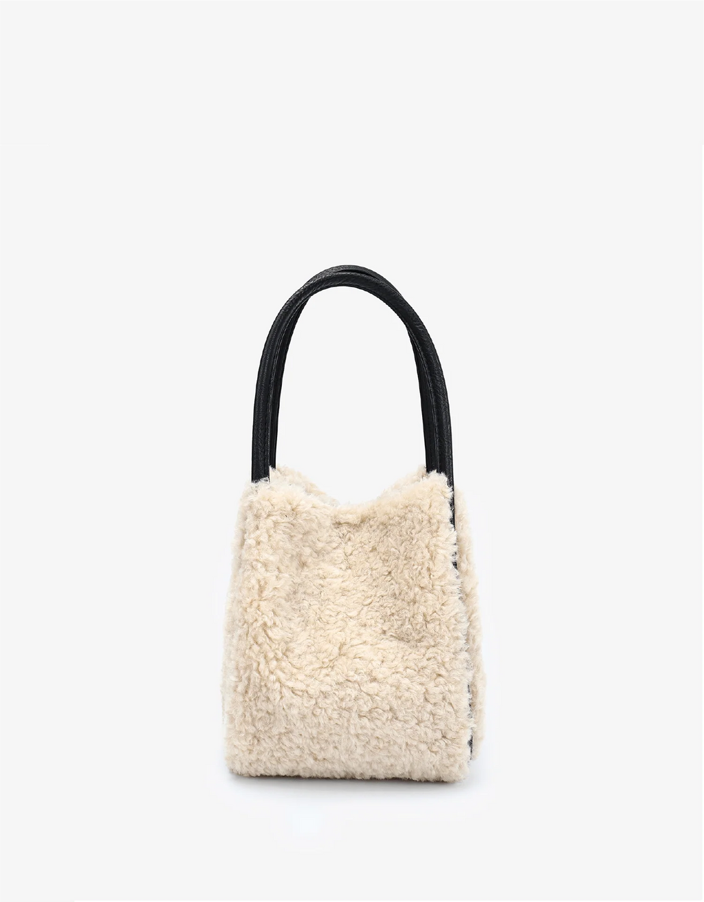 HOLLACE MINI TOTE SHEARLING CREAM
