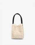 HOLLACE MINI TOTE SHEARLING CREAM