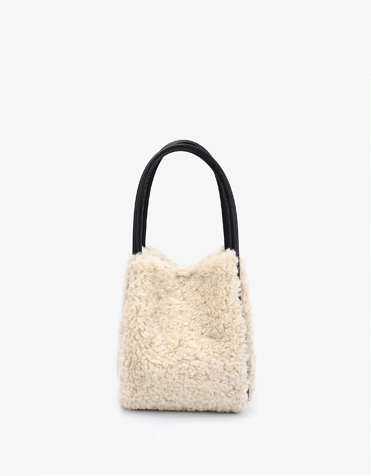 HOLLACE MINI TOTE SHEARLING CREAM