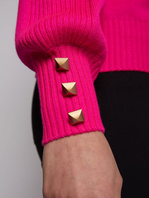 KNITWEAR BALLOON SLEEVE SWEATER