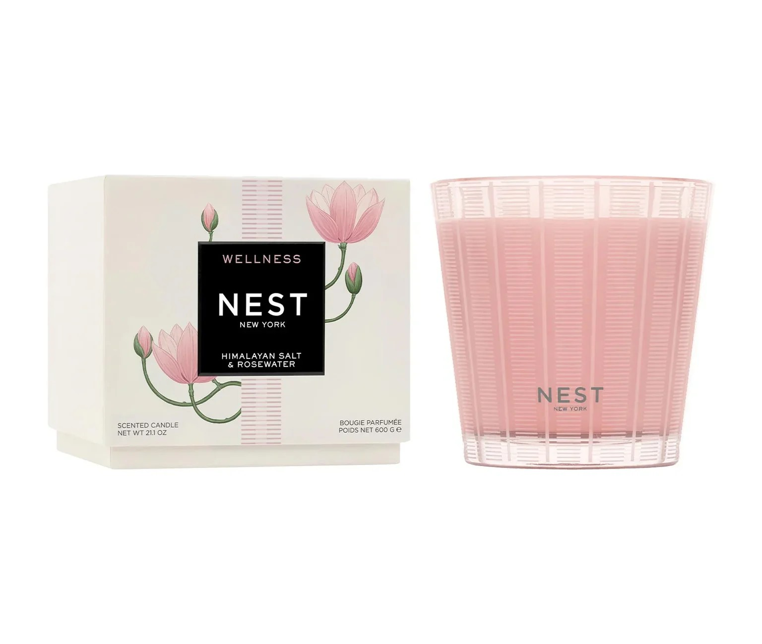 HIMALAYAN SALT & ROSEWATER 3-WICK CANDLE