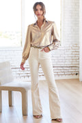 COLLETTE BLOUSE LIQUID GOLD