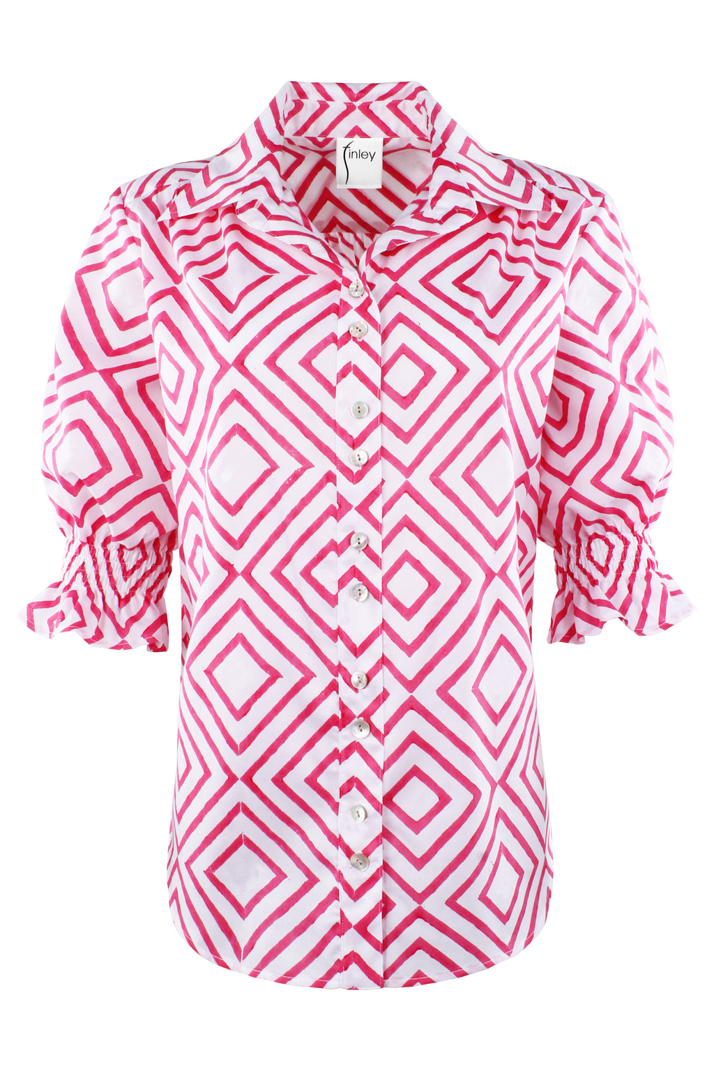 SIRENA SHIRT MENDED DIAMOND PRINT