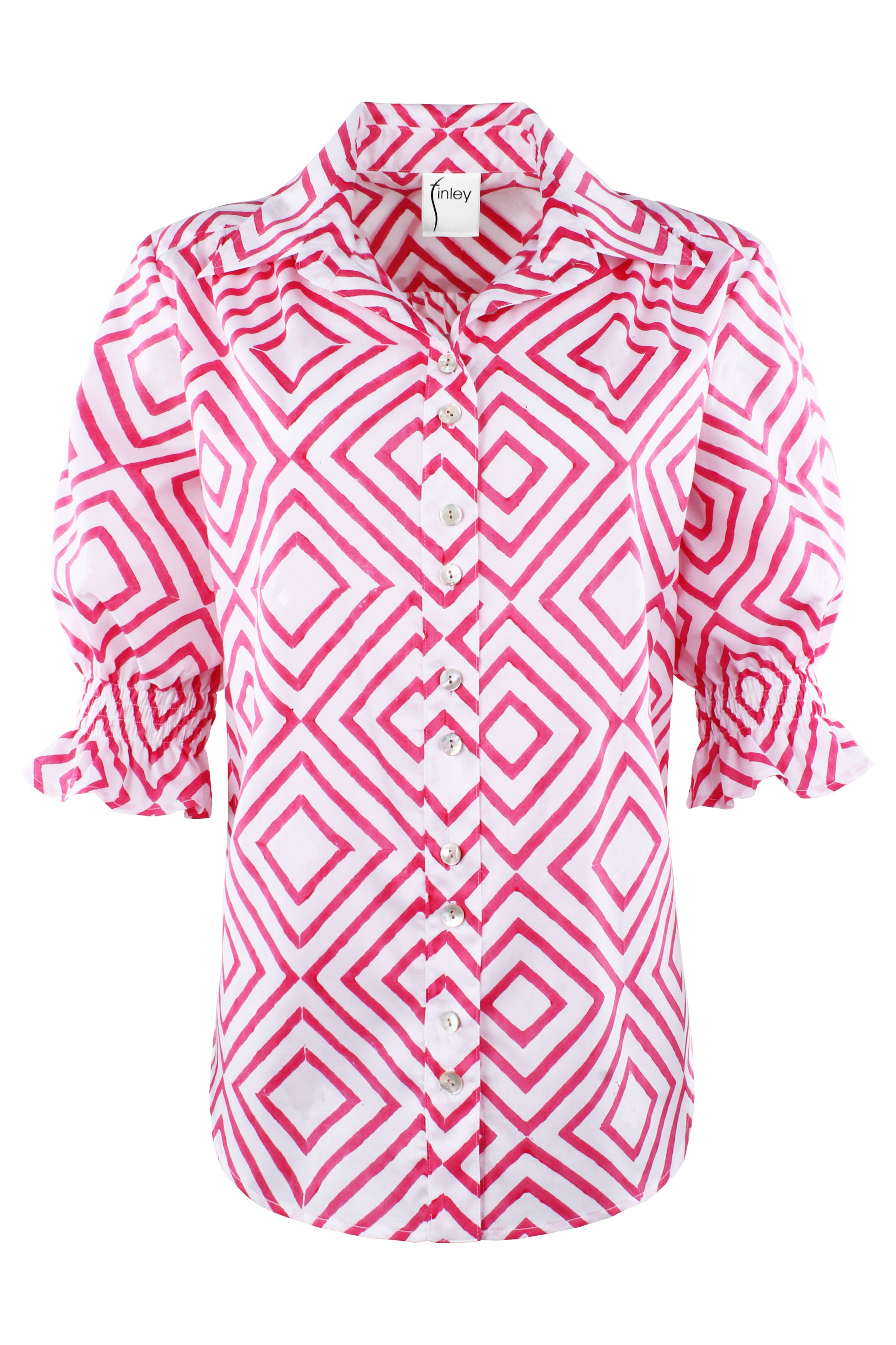 SIRENA SHIRT MENDED DIAMOND PRINT