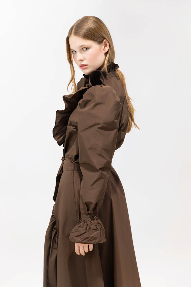 TRUFFLE LONG SLEEVE BLOUSE