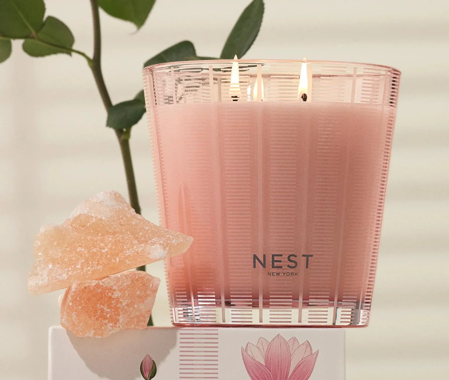 HIMALAYAN SALT & ROSEWATER 3-WICK CANDLE