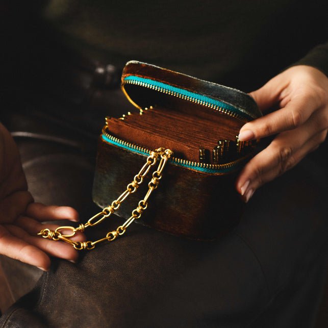 TERRACIELO VELVET GRETA JEWELRY BOX