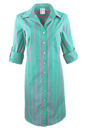 ALEX SHIRTDRESS PALM BEACH STRIPES