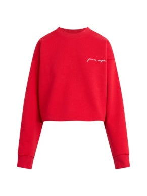 CROPPED SIGNATURE SWEATSHIRT