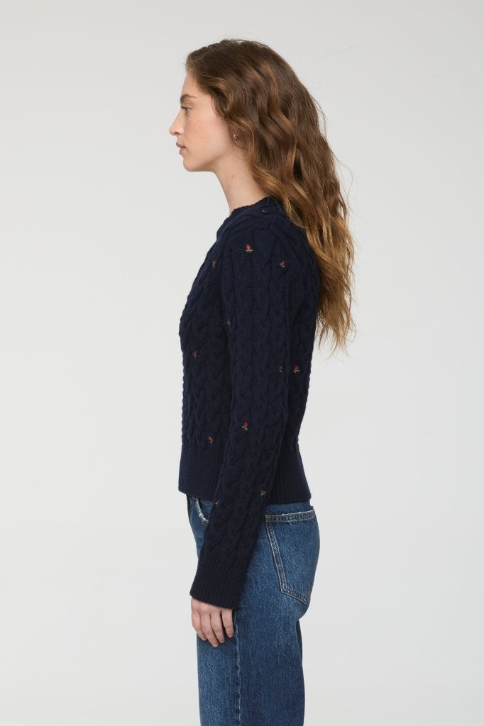 SHANA LS CABLE SWEATER